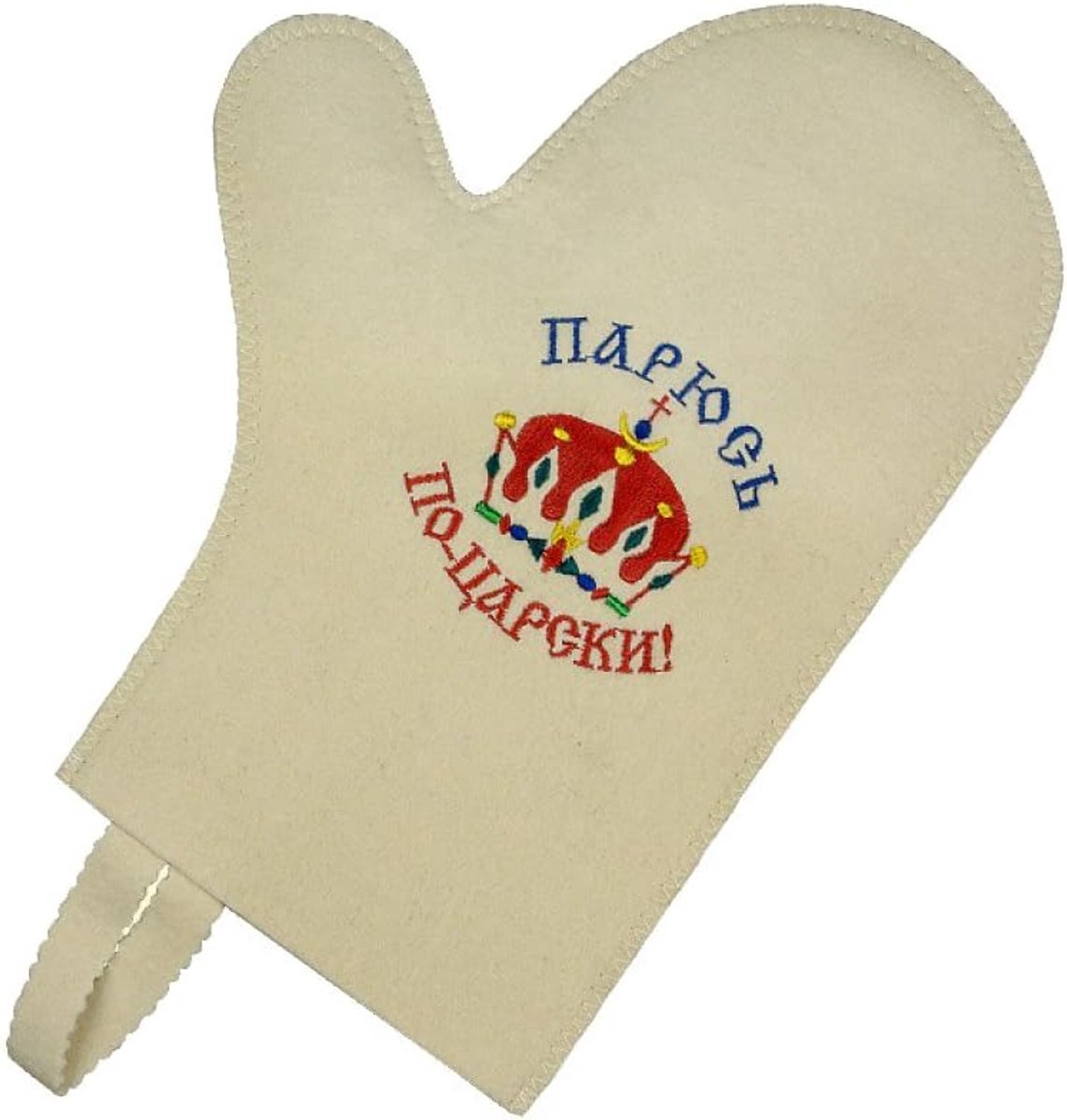 Sauna felt glove - Parjus po zarski - made of felt - ShopVlot