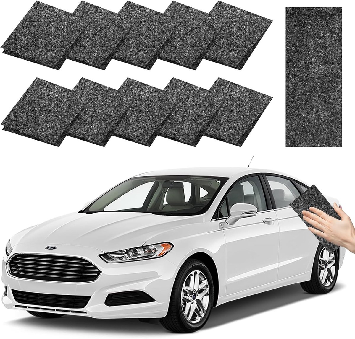 10pcs Nano Sparkle Cloth Car Scratch Remover Wipes Nanosparkle for Light Car Scratch Repair - ShopVlot