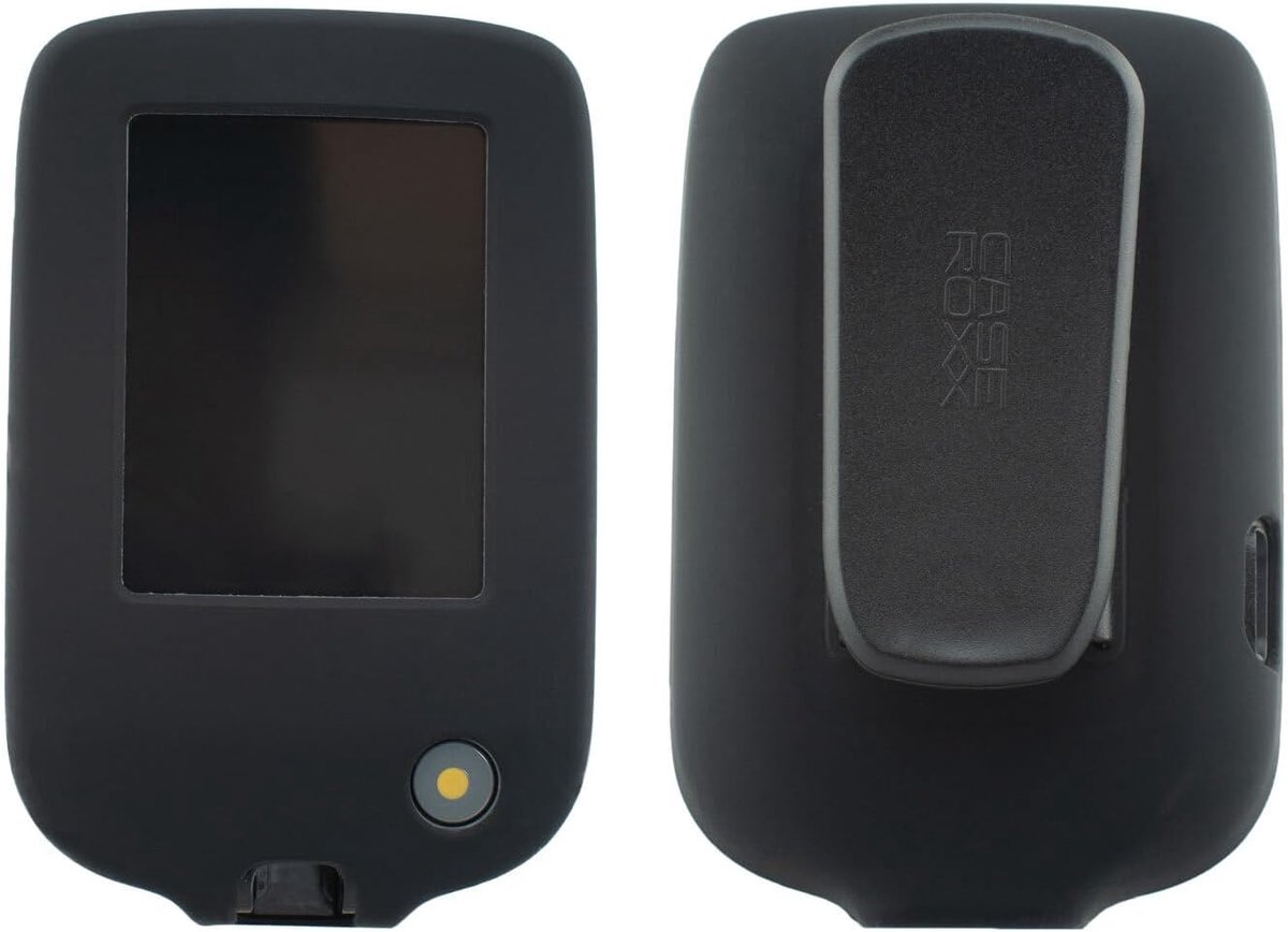 caseroxx Silicone Case Compatible with Freestyle Libre 3 Silicone Case with or without Belt Clip in Black - ShopVlot