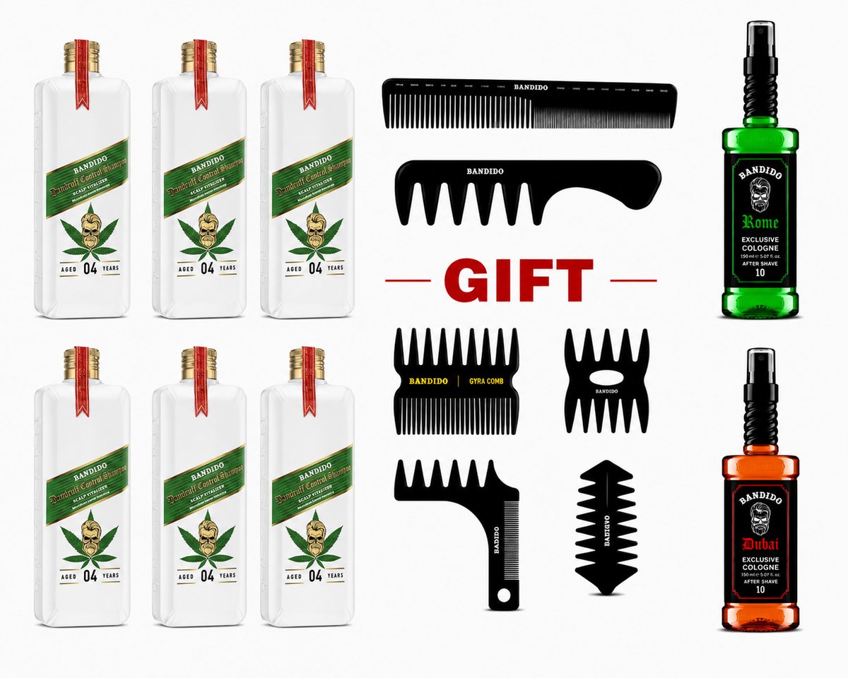 Bandido Dandruff Control Shampoo Scalp + Hair Therapy 350ml 6x