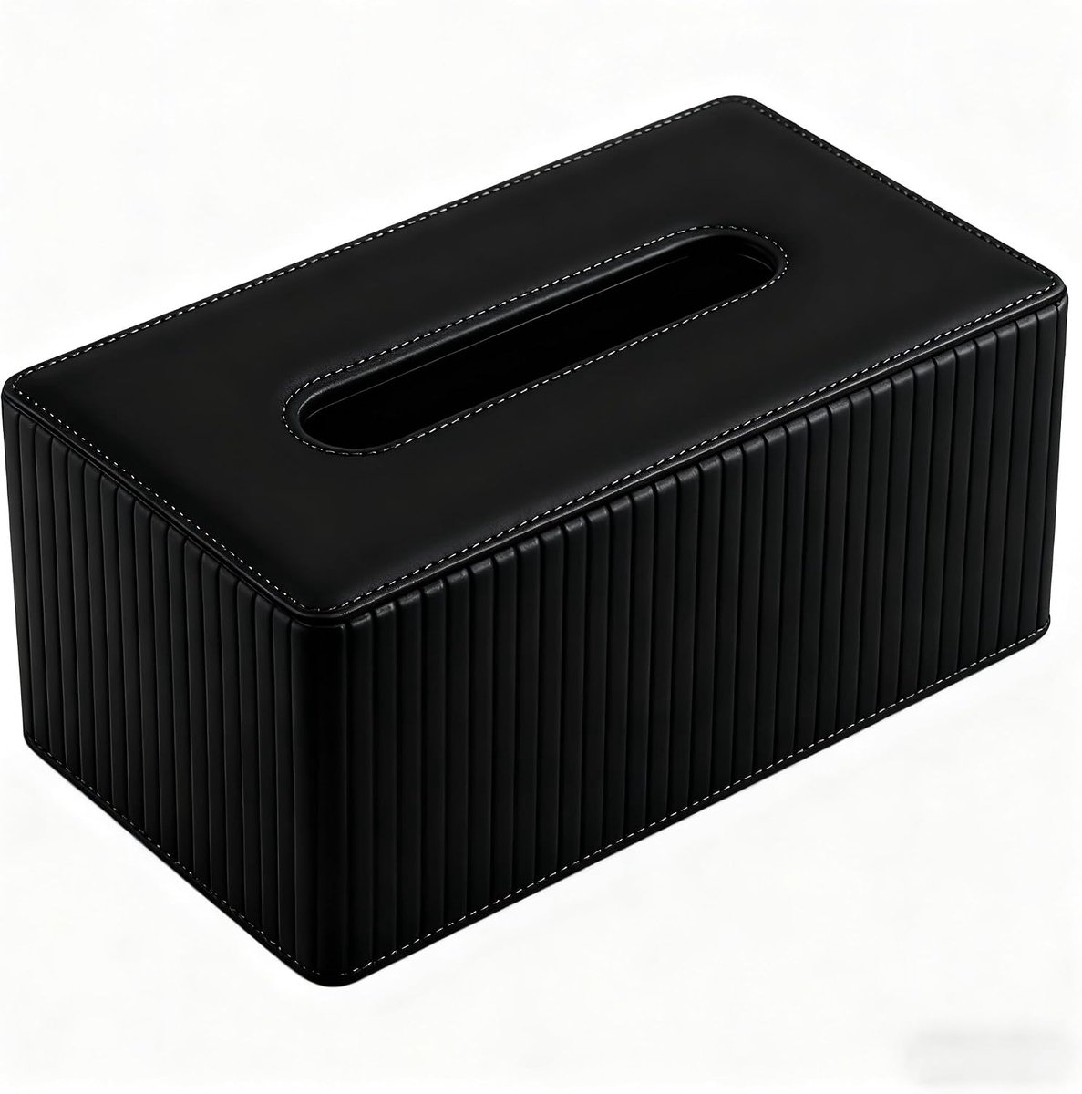 Rectangular Tissue Dispenser Tissue Dispenser Rectangular Tissue Holder Leather Wooden Tissue Box for Car Hotel - ShopVlot