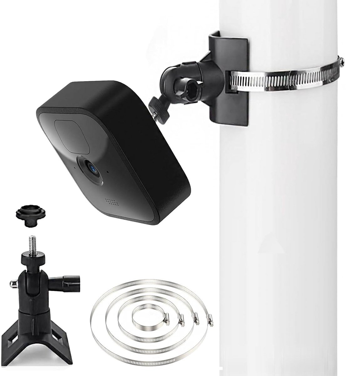 360° Adjustable Flashing Wall Mount for Blink 4.Gen/3rd Gen/Blink XT/XT2 Indoor Camera, Outdoor Camera, Drain/Steel - ShopVlot