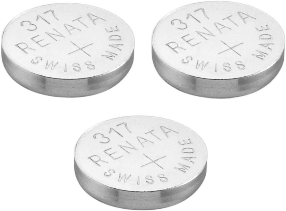 Renata 3 x 317 Swiss Silver Oxide 1.5 V Battery Watch (SR516SW - ShopVlot