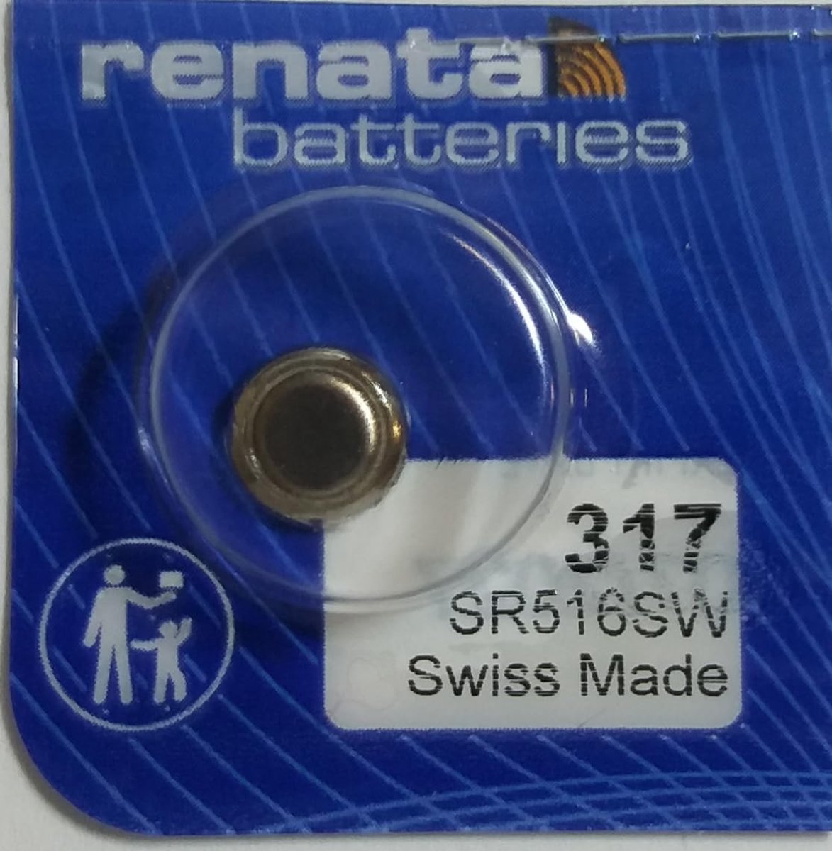 Renata -watch battery made in Switzerland, dimensions: 5.8 x 1.6 mm Ref Renata 317 (995 030) - ShopVlot