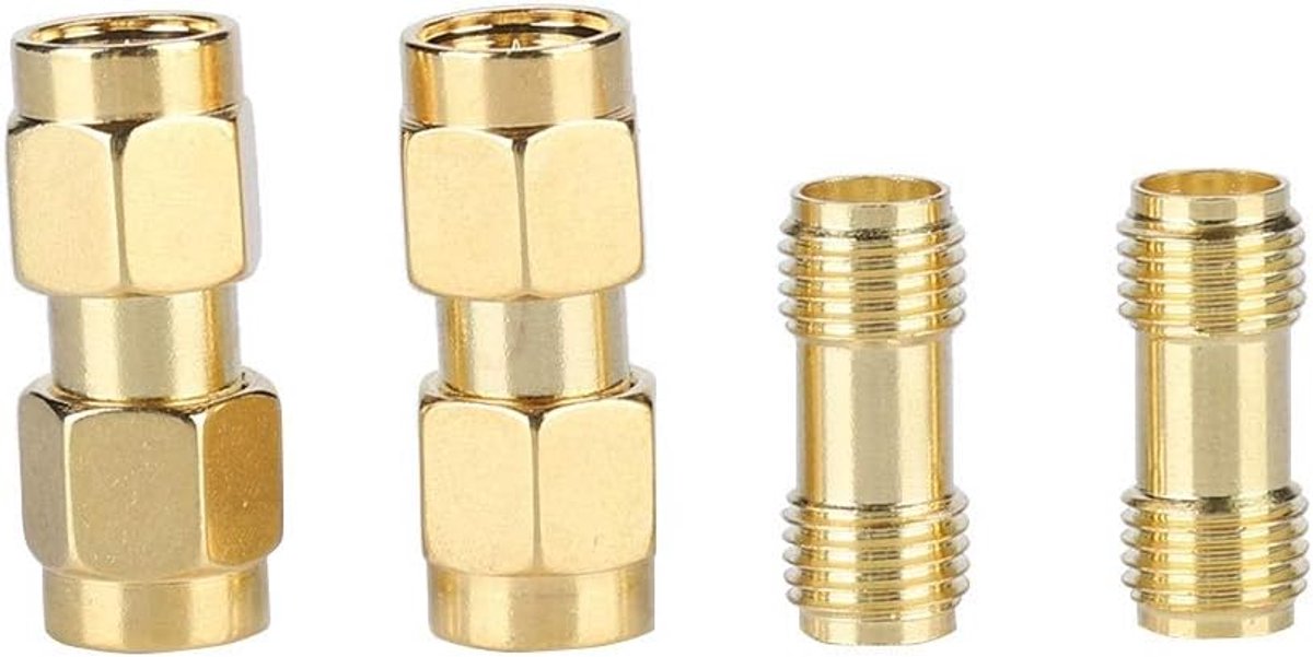 2 SMA Male To SMA Female and 2 To Female Adapter RF Coaxial Connector, Wide Range Of Applications, High Quality - ShopVlot