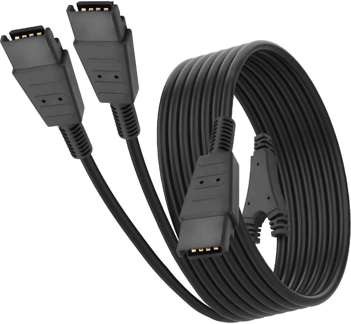 MEIRIYFA Call Center Headset QD Cable Y Splitter Adapter QD to Dual QD Y Cable, Headset Quick Disconnect Cable Adapter - ShopVlot