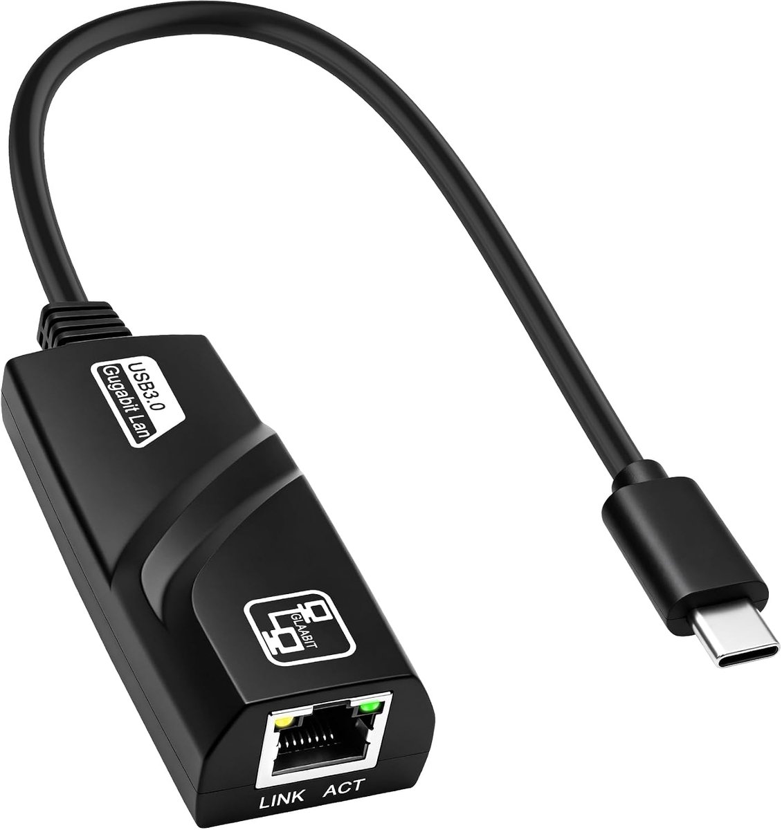 MEIRIYFA USB C naar Ethernet-adapter, USB 3.0 type C naar RJ45 Gigabit Ethernet LAN-netwerkadapter voor laptop - ShopVlot