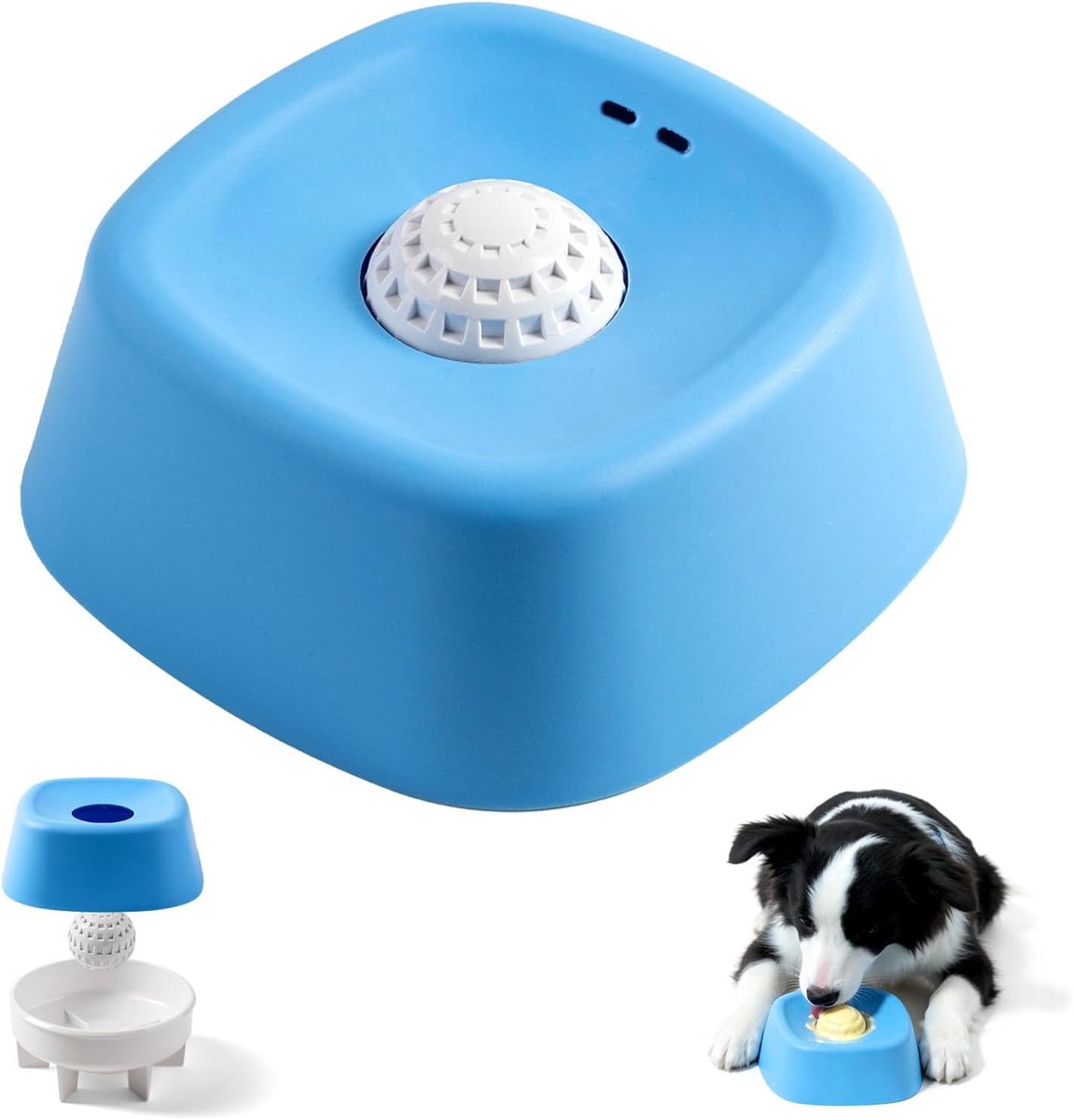 Schleckball Hond Slow Feeder Hond, Langzaam Eten Antislip, Veilig ABS PP Kunststof, Voor Kleine en Middelgrote Honden - ShopVlot
