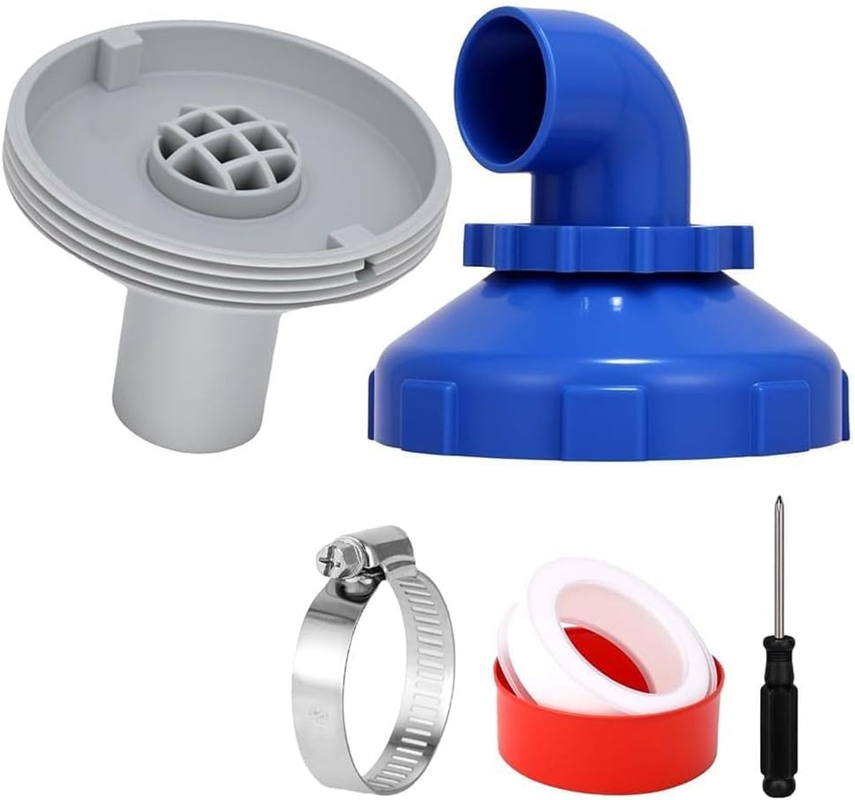 Zwembadmondstuk, 360° draaibaar, zwembaduitlaatmondstuk, inlaatmondstuk, zwembad 32 mm, zwembadsproeierset - ShopVlot