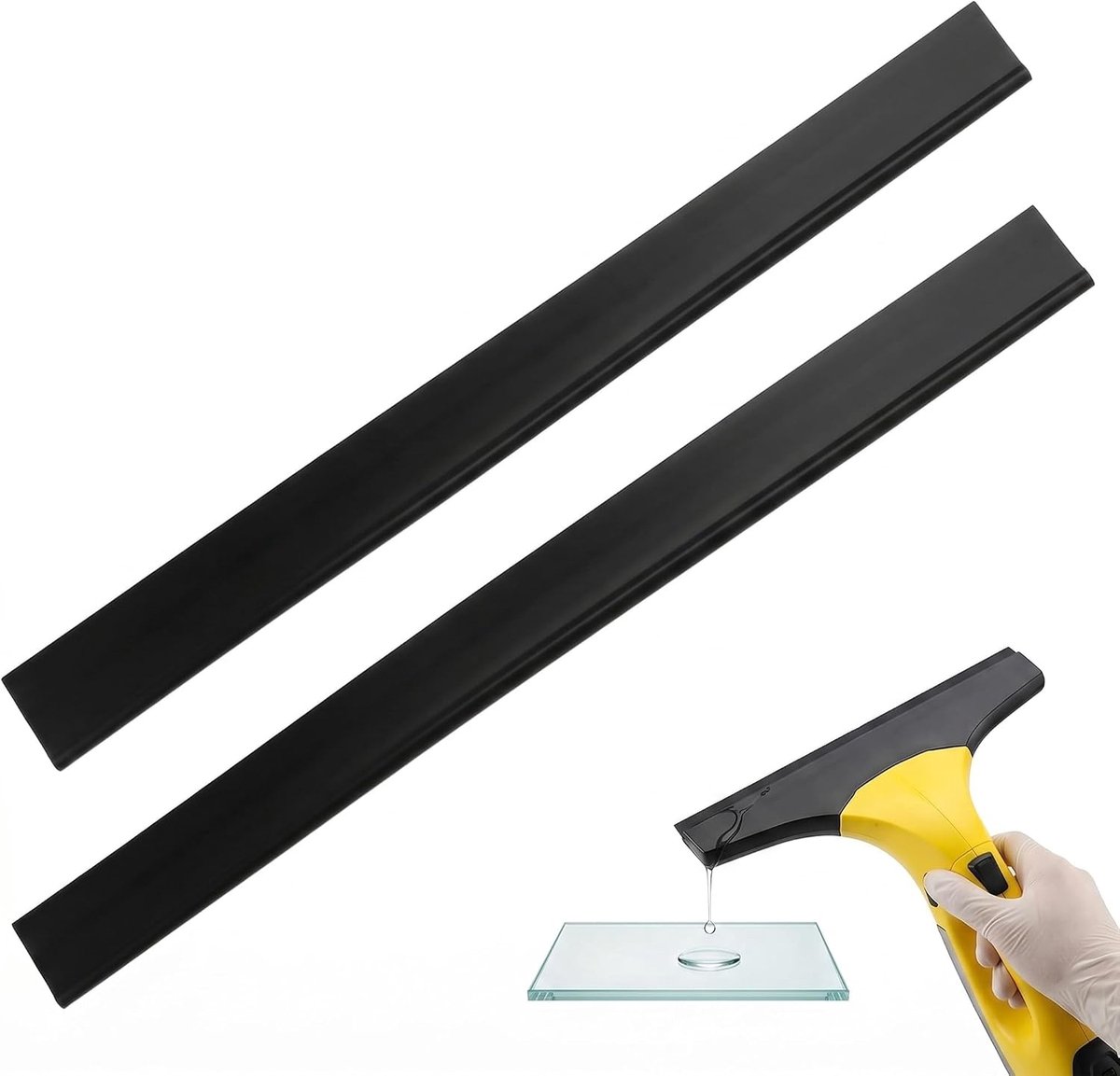 Afzuiglip voor Kärcher raamstofzuiger, rubber, zacht, 280 mm, voor reinigingsmes, afzuiglip, compatibel met Kärcher - ShopVlot