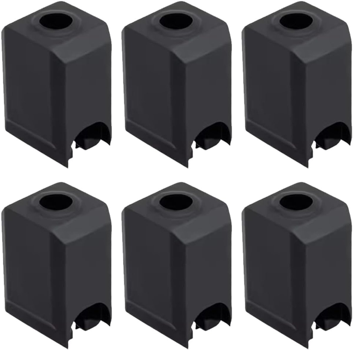 6 Pack Hotend Silicone Socks for Bambu Lab X1 / X1C / P1P / P1S 3D Printer Replacement Accessories - ShopVlot