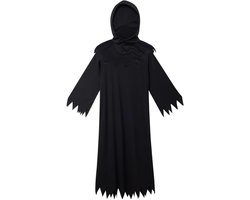 Kids Halloween Grim Reaper Costume, Faceless Ghastly Ghoul Costumes Scary Halloween Outfit for Boys and Girls (S) - ShopVlot