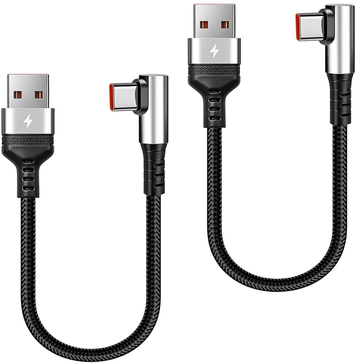 USB C Oplaadkabel 0.25m - Hoekverbinding - Comfortabel gebruik - Ideaal voor krappe ruimtes - ShopVlot