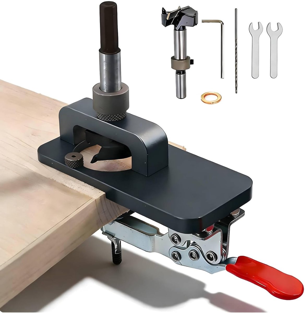 Hinge Hole Opener 35mm - Aluminium Boorgids - Precisie en Nauwkeurigheid - Ideaal voor Meubelmontage - ShopVlot