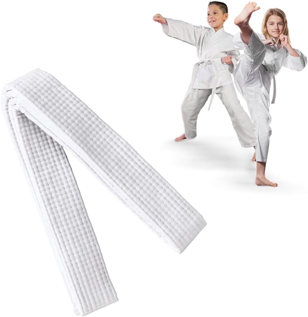 Martial arts banden 180 cm - extra dikke stof - judo en taekwondo - comfortabel voor kinderen - ShopVlot