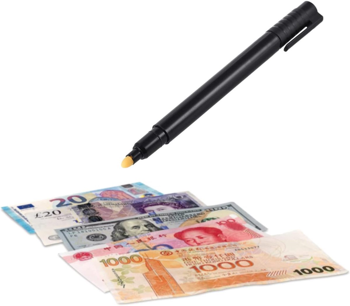 Bankbiljetten Detector - 2-pack Pen - Voor alle valuta - Eenvoudig te gebruiken - ShopVlot