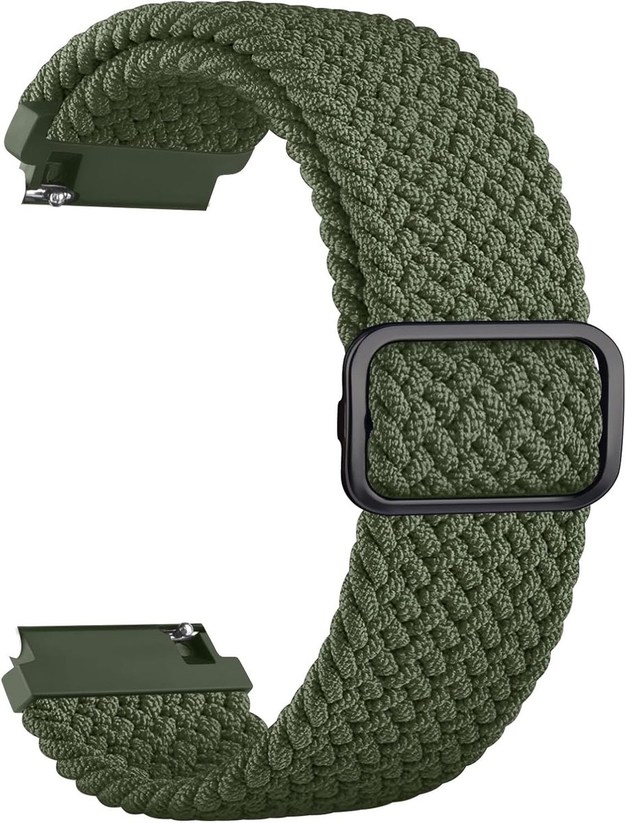 Horlogeband 20 mm 22 mm - Vlechtelastische Armband - Voor Dames en Heren - Comfortabele Pasvorm - ShopVlot