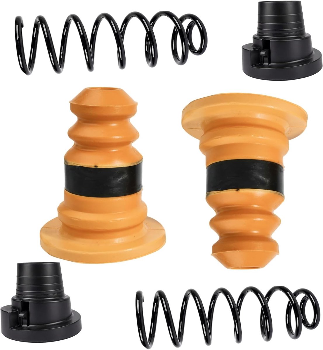 6-delige set rubberen schokdempers achter - achterveringveren - complete reparatieset - voor C4 Picasso en DS5 - ShopVlot