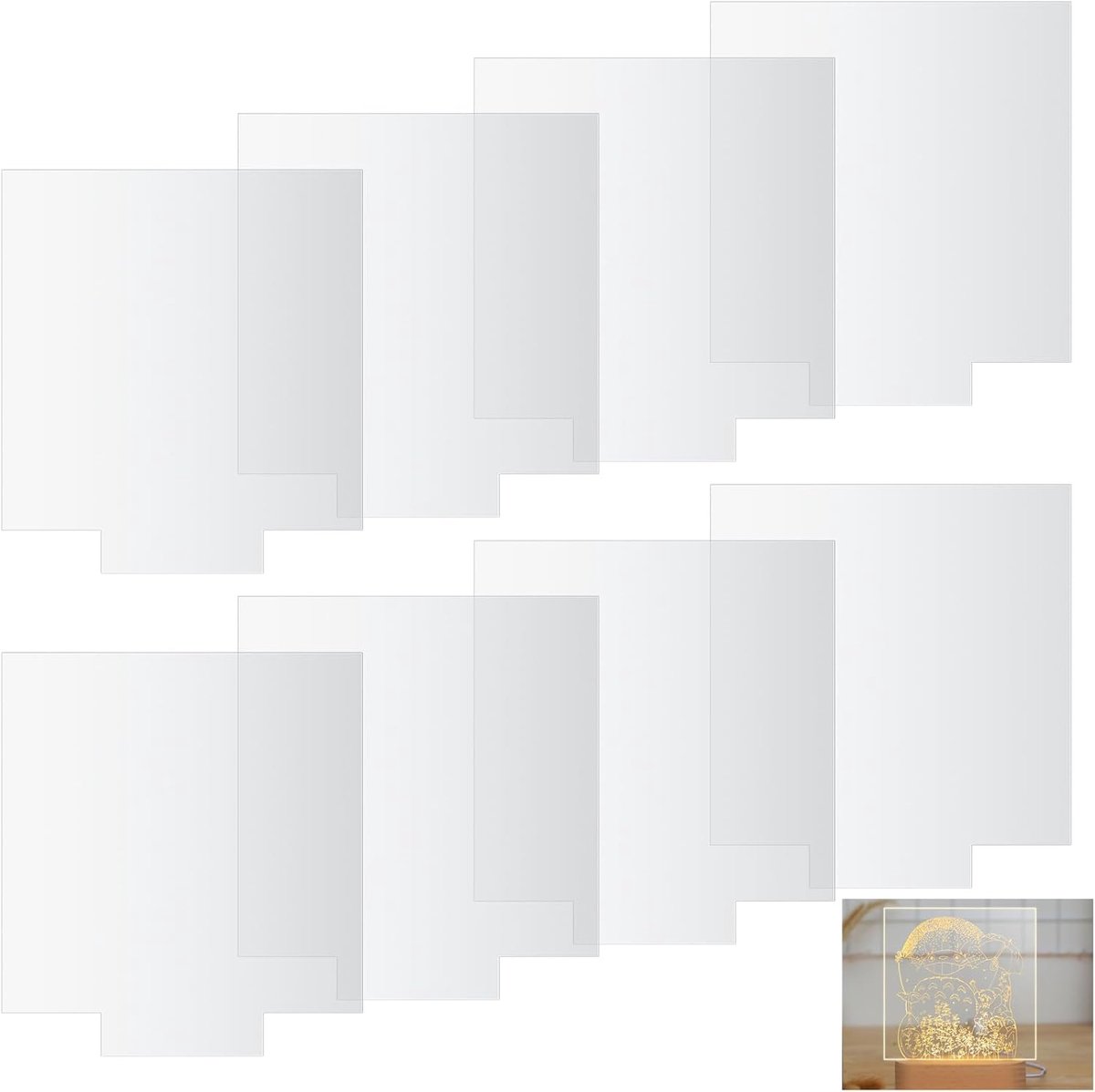 Acrylplaten 15 cm - transparant 2 mm - stevig en duurzaam - ideaal voor LED lichtbases en DIY projecten - ShopVlot