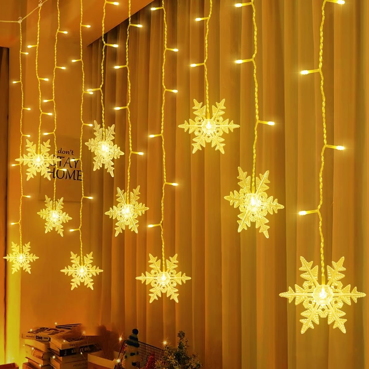 Sneeuwvlok Fairy Lights 3,6 m - Warm Wit - Waterdicht - Ideaal voor Feestdecoratie - ShopVlot