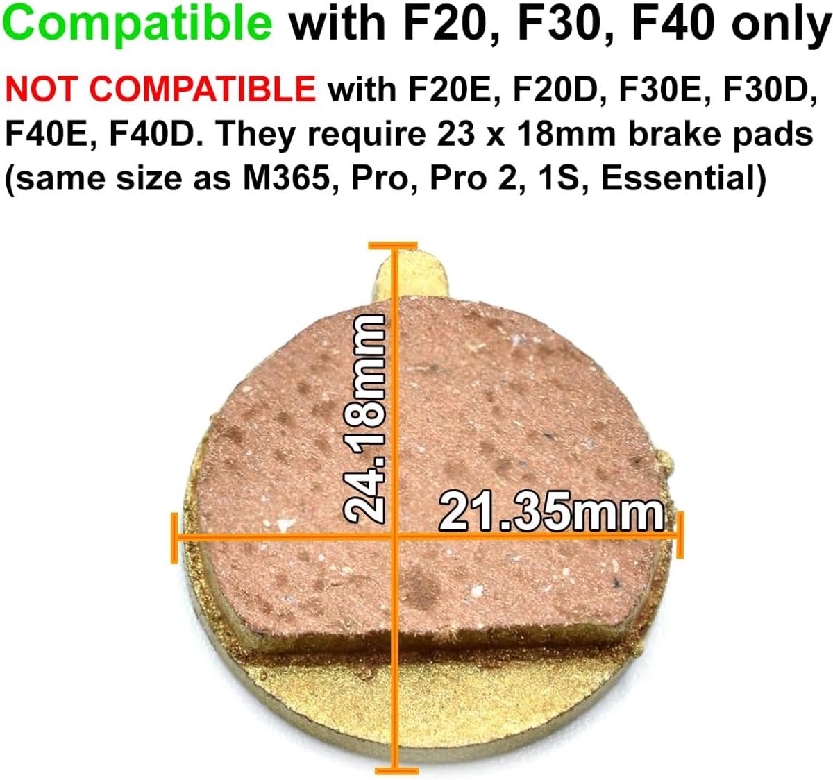 Remblokjes voor Segway Ninebot F20 F25 F30 F40 - Vervangend - Compatibel - Betrouwbare remprestaties - ShopVlot