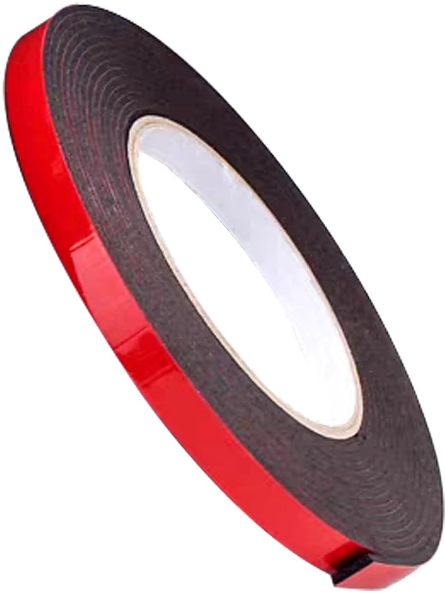 Dubbelzijdige tape 10 m x 10 mm - Extra sterk - Weerbestendig - Ideaal voor montage - ShopVlot