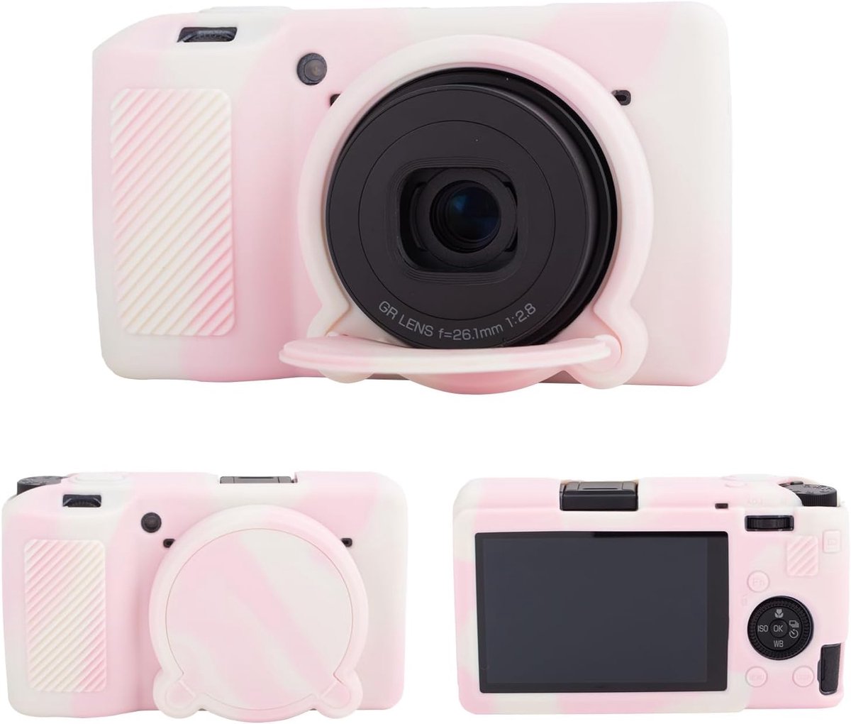 Silicone case voor Ricoh GR III/GR IIIx - Misty pink - Beschermende hoes - Verbeterde grip - ShopVlot