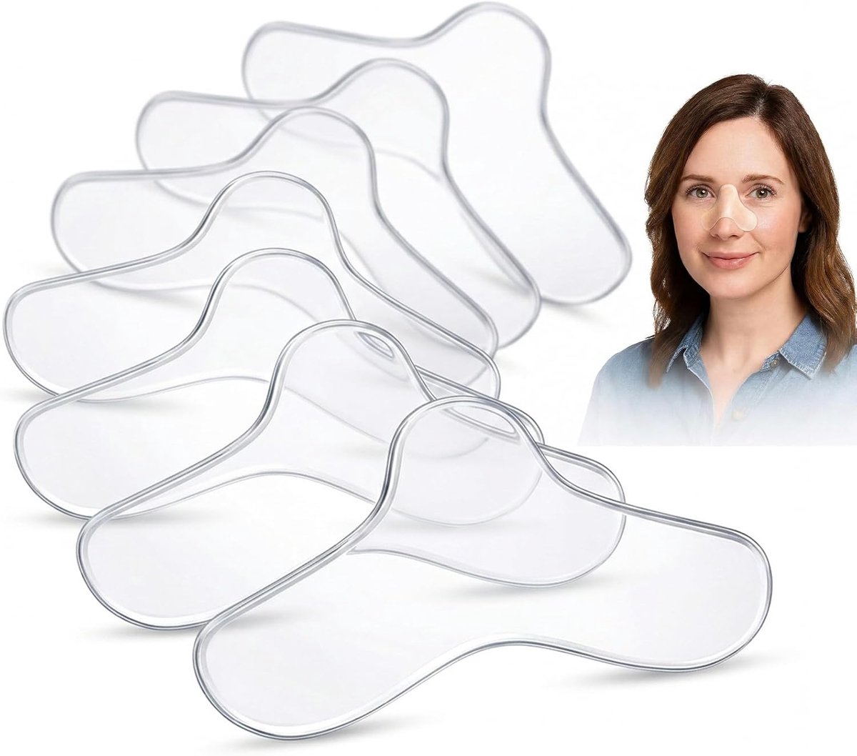 Neuskussens voor CPAP-maskers 6 stuks - gelneuspads - comfortabele pasvorm - vermindert huidirritatie - ShopVlot