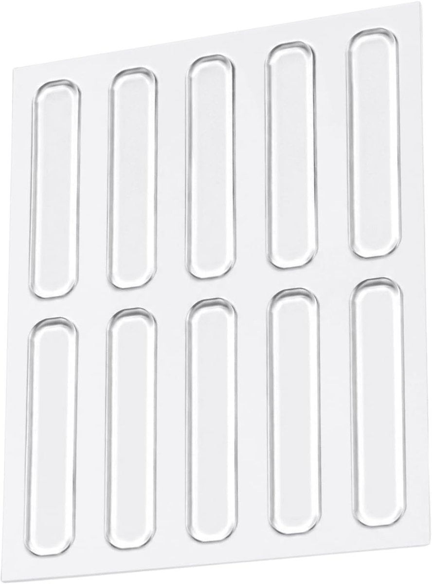Meubelbuffers 6,3 cm - transparant siliconen - zelfklevend - bescherming voor meubels - ShopVlot