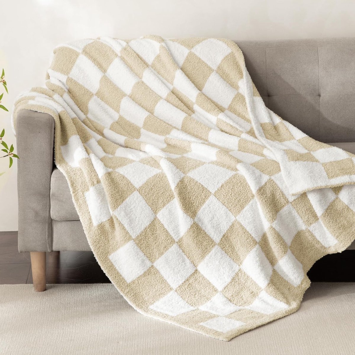 Knuffeldeken 150 x 200 cm - Fluffy gebreide deken - Zacht en warm - Perfect voor alle seizoenen - ShopVlot