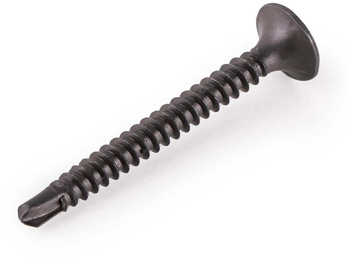 Zelftappende schroeven 35 x 3,5 mm - Zwart gefosfateerd - Voor gipsplaten en stalen profielen - Snelle montage - ShopVlot