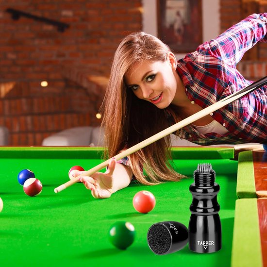 Snooker Keu Tool 3-in-1 - Roestvrij Staal - Multifunctioneel - Voor Eenvoudige Reparatie van Keupunt - ShopVlot — afbeelding 2