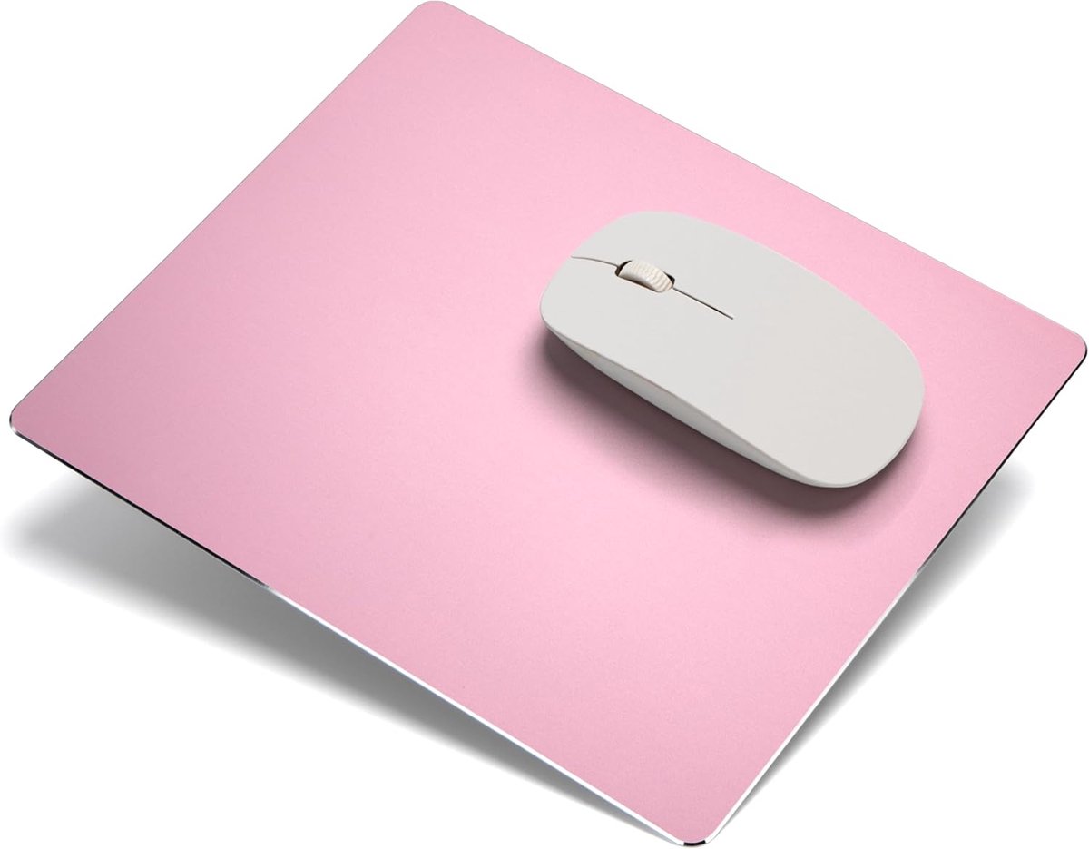 muismat 24x20 cm - aluminiumlegering - dubbelzijdig en waterdicht - antislip voor gaming en kantoor - ShopVlot