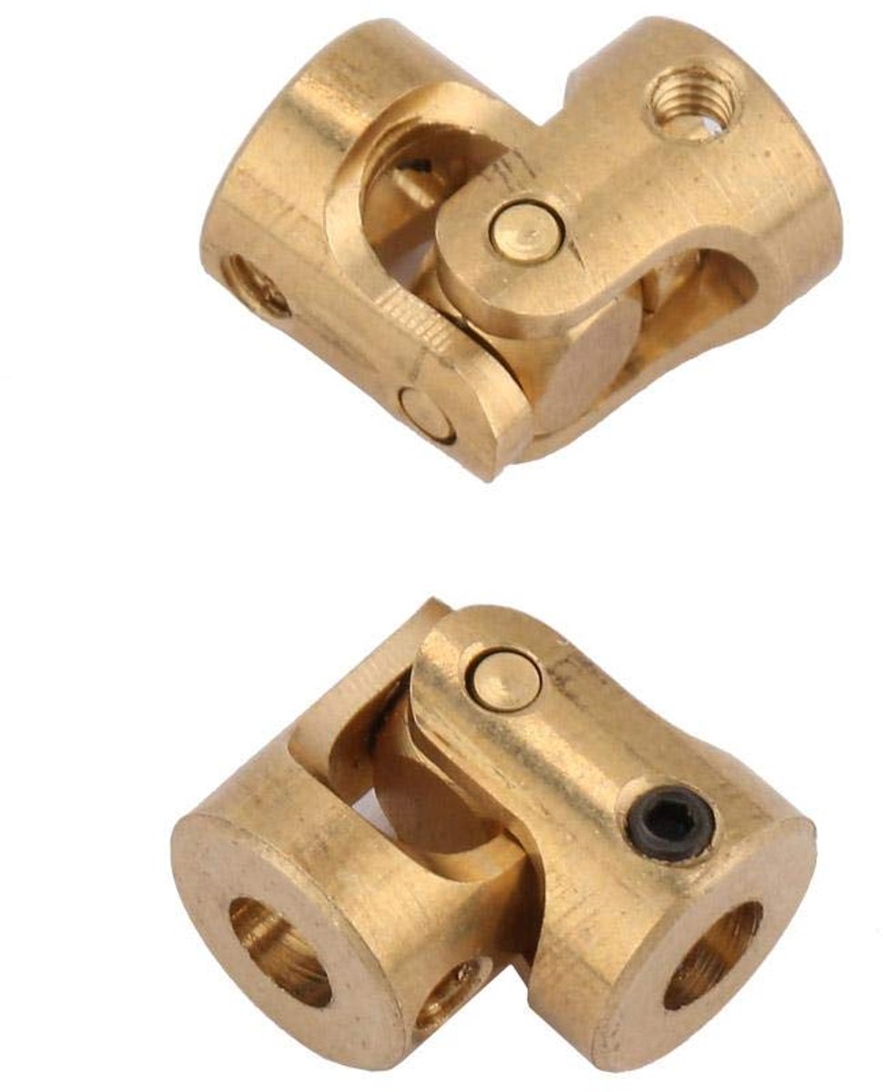 Shaft koppeling 3 x 3 mm - Messing - Universele verbinding - Ideaal voor modelbouw - ShopVlot
