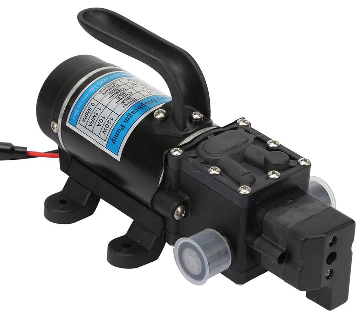 Elektrische waterpomp 120W - zelfaanzuigende membraanpomp - 10L/min - ideaal voor drukreiniger - ShopVlot