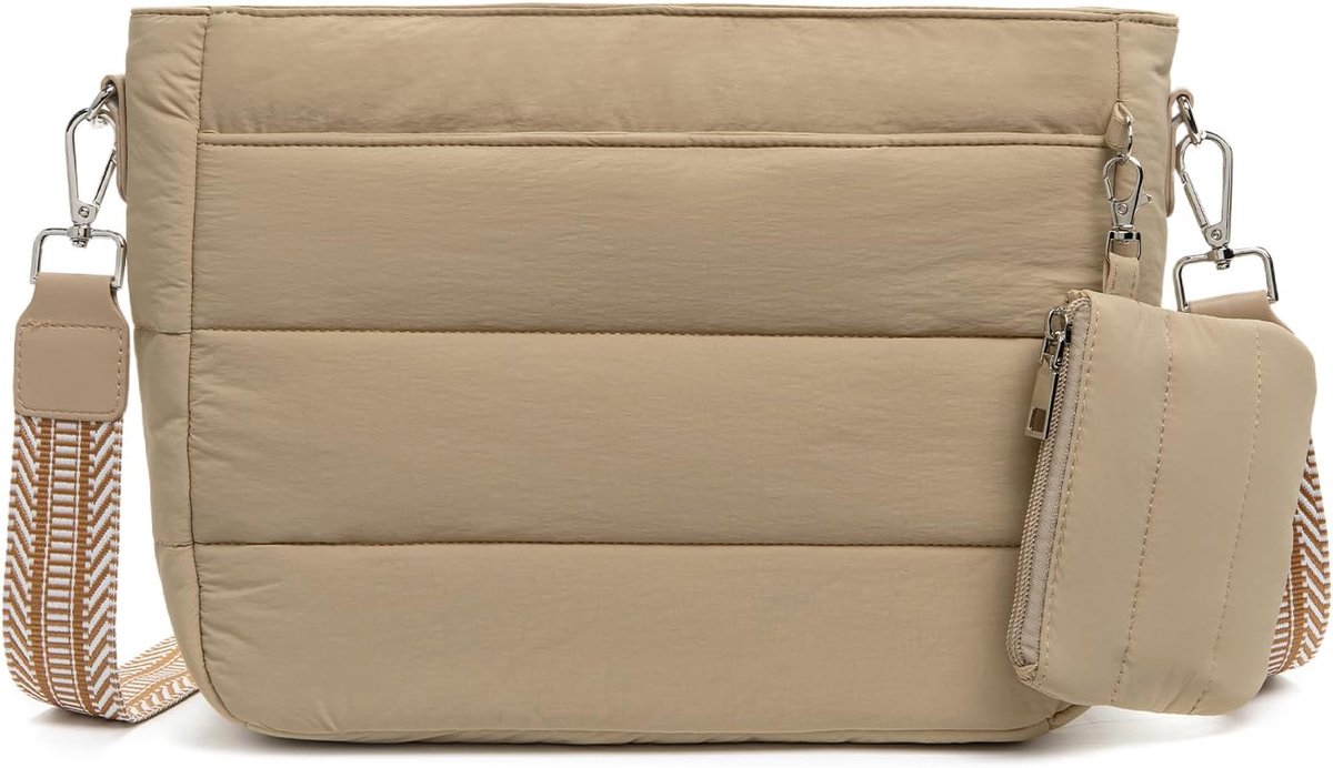 Schoudertas dames - Puffer crossbody tas - Lichtgewicht handtas - Geschikt voor dagelijks gebruik - ShopVlot