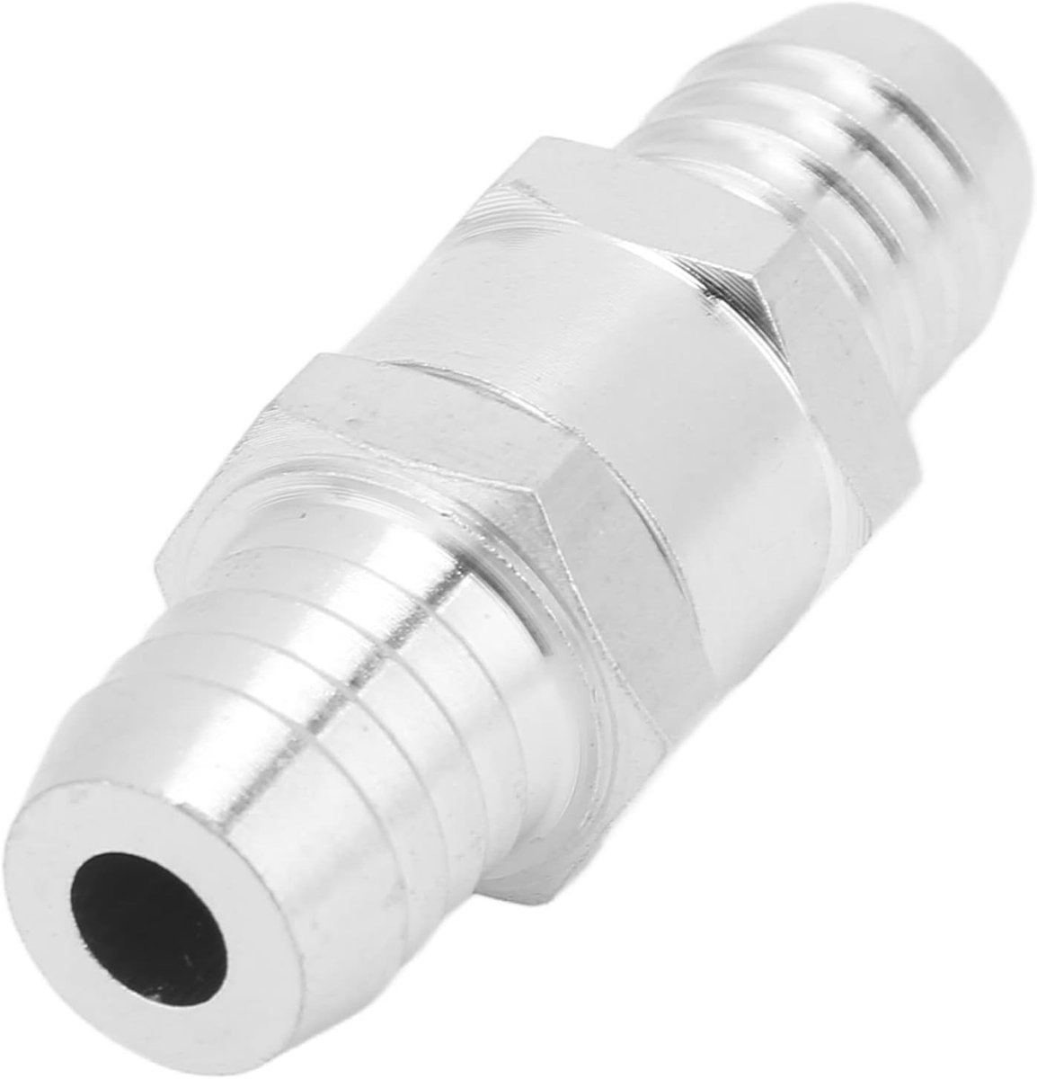 Eénrichting terugslagklep 16mm - Aluminium - Voorkomt terugstroming - Ideaal voor brandstof- en waterleidingen - ShopVlot