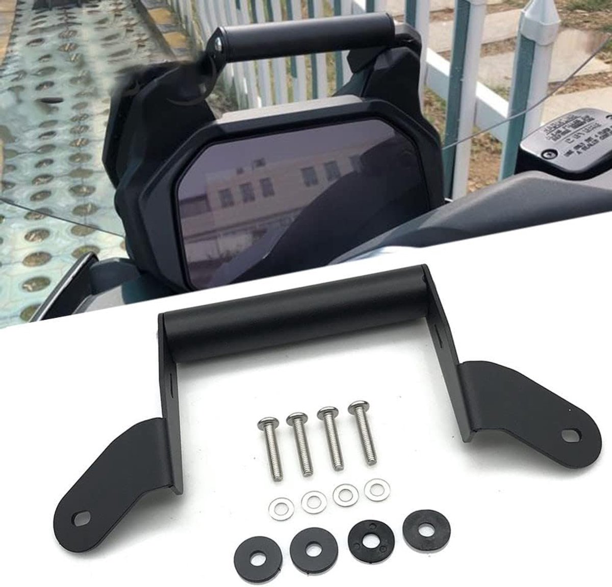 Motorcycle GPS telefoonhouder - Anodized - Perfecte zichtbaarheid - Voor BMW C400GT 2019-2021 - ShopVlot