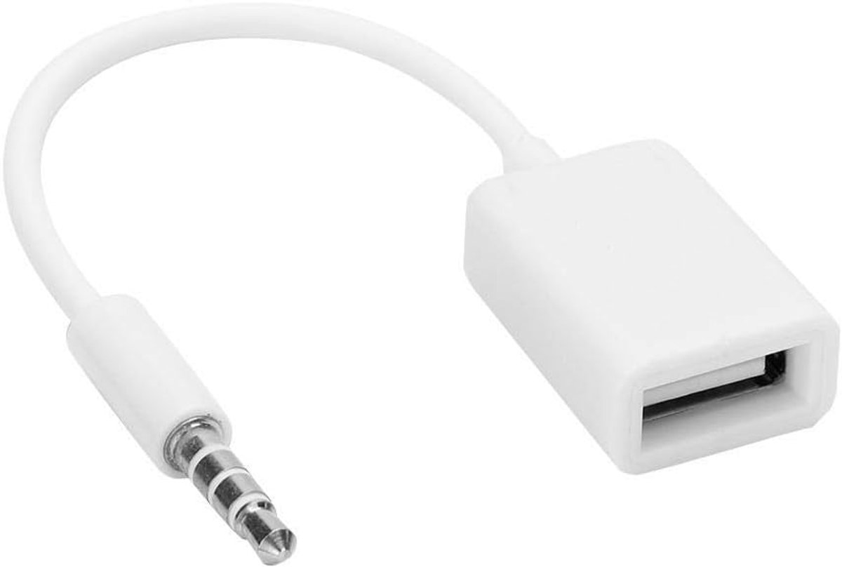 AUX audio kabel converter 3.5mm naar USB - zuurstofvrij koper - duurzaam en waterdicht - ShopVlot