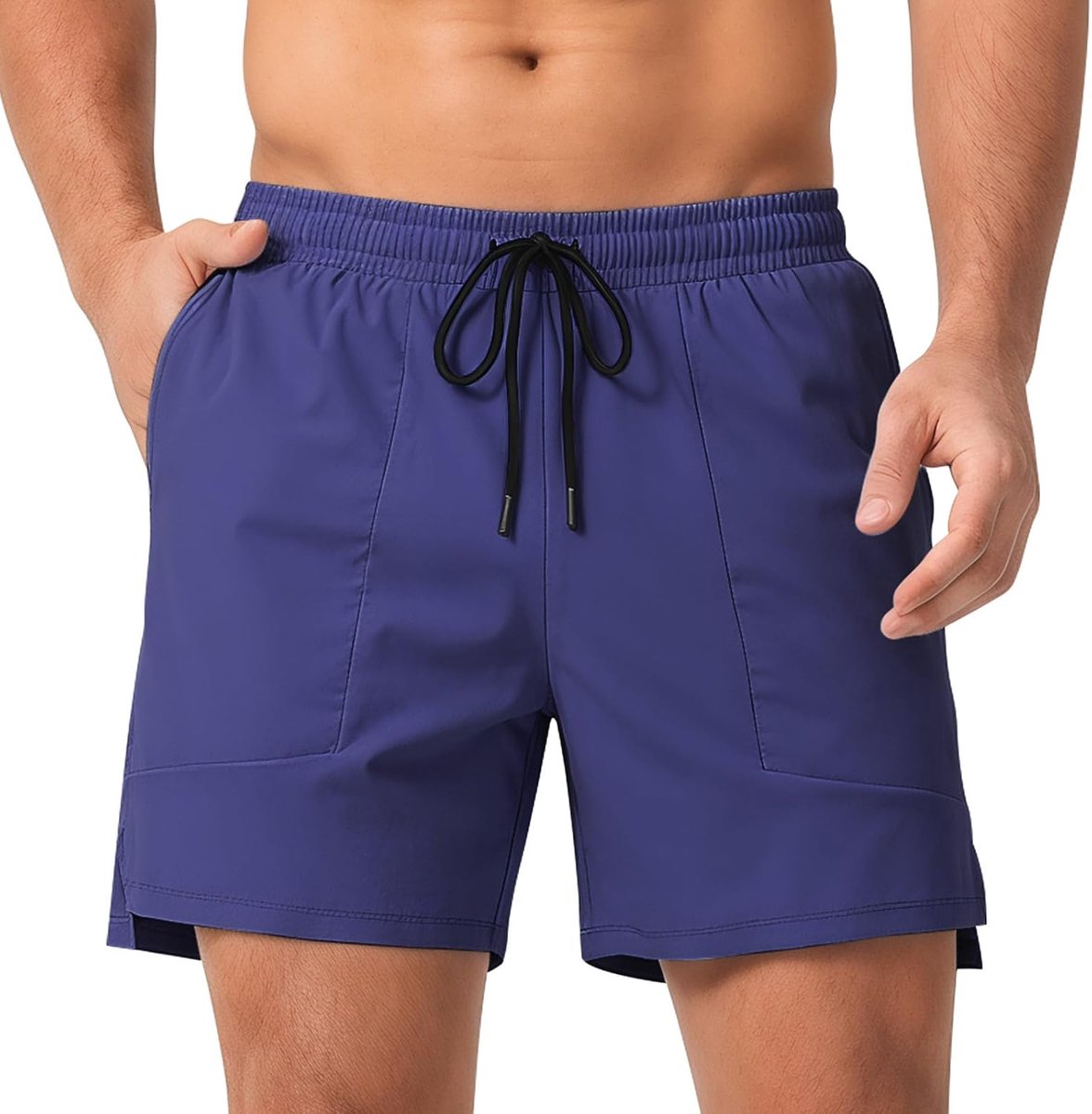 Hardloopshorts heren - sneldrogend - met zak - ideaal voor fitness - ShopVlot