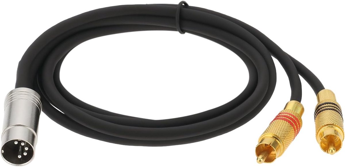 Audio kabel 5-pins DIN naar 2-RCA - 3FT - Compatibel met Bang en Naim - Ideaal voor CD-spelers - ShopVlot