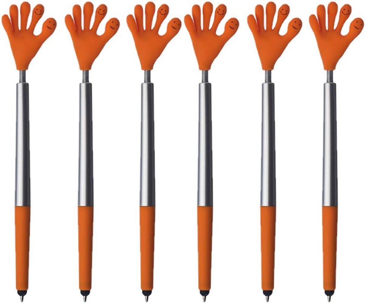 Balpen 6-pack - verschillende kleuren - met zakclip - ideaal voor dagelijks gebruik - ShopVlot