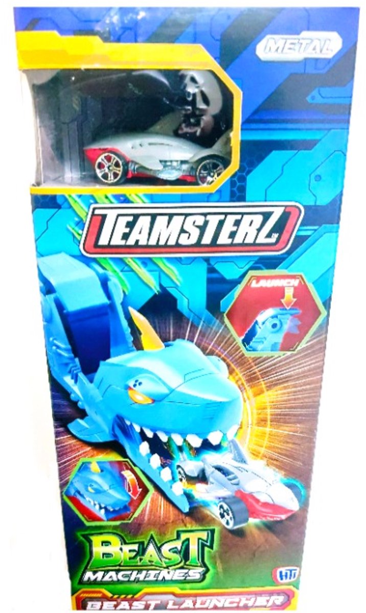 Teamsterz Haai Lanceerbaan met Auto - Speelgoed voor Kinderen 3+