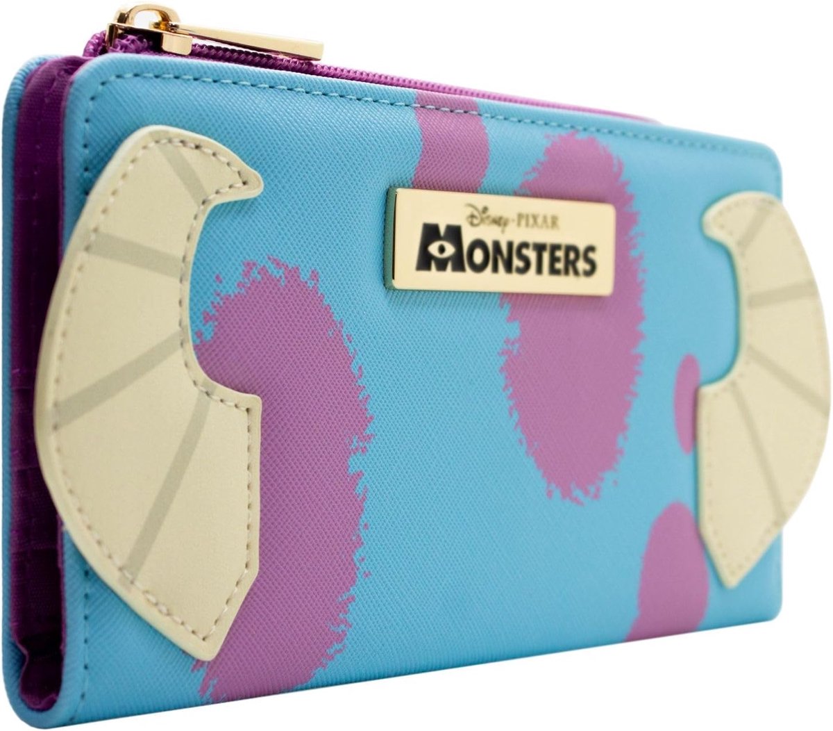 Top-Schrikker Sulley Monsters Incorporated Inc Wallet/Purse Clutch Coin Pocket & Card Holder, Blue, Blue, Casual - ShopVlot