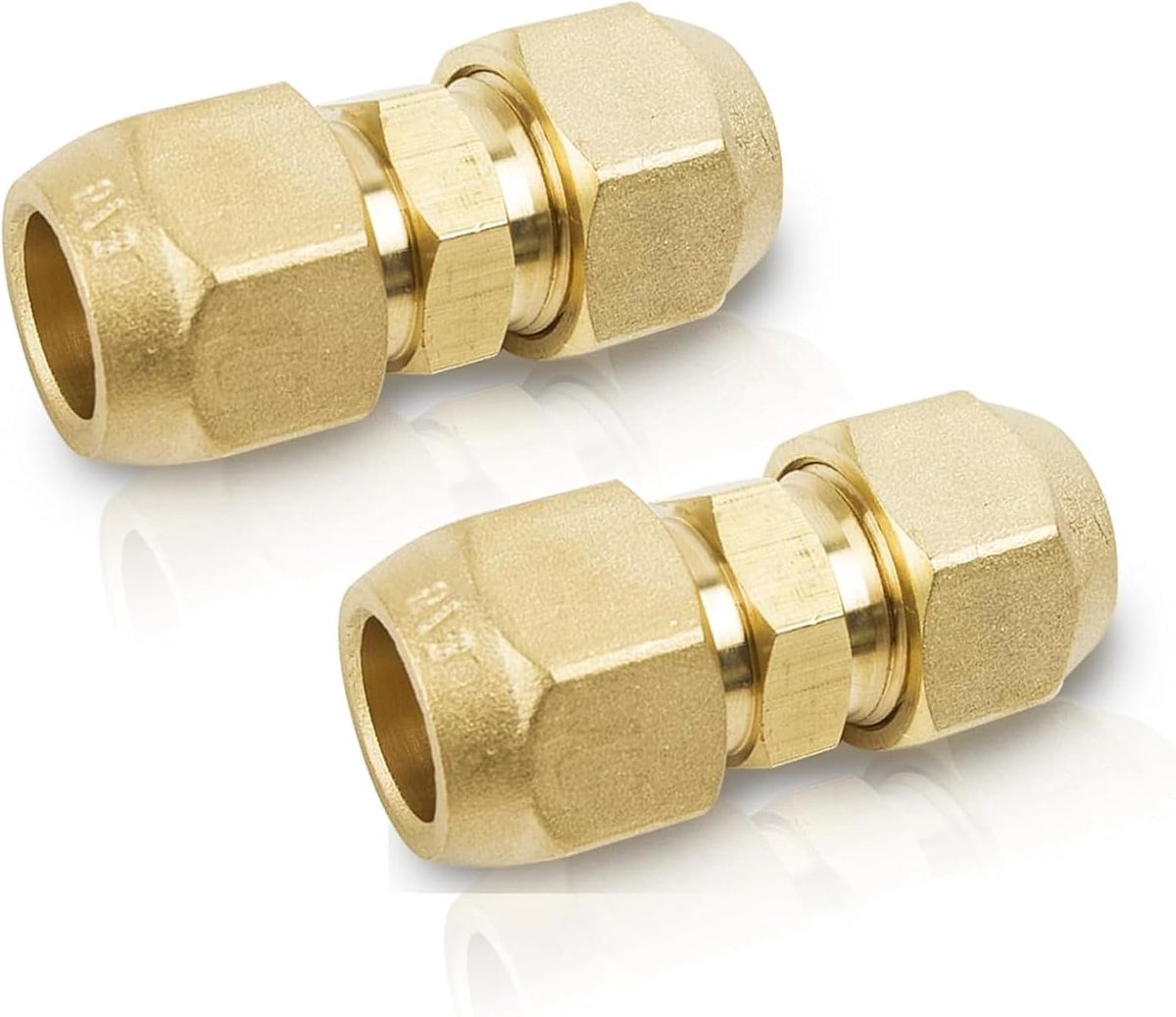 2pcs 1/4 inch air conditioning accessories, double nipple for copper pipes, air conditioning screw connection no - ShopVlot
