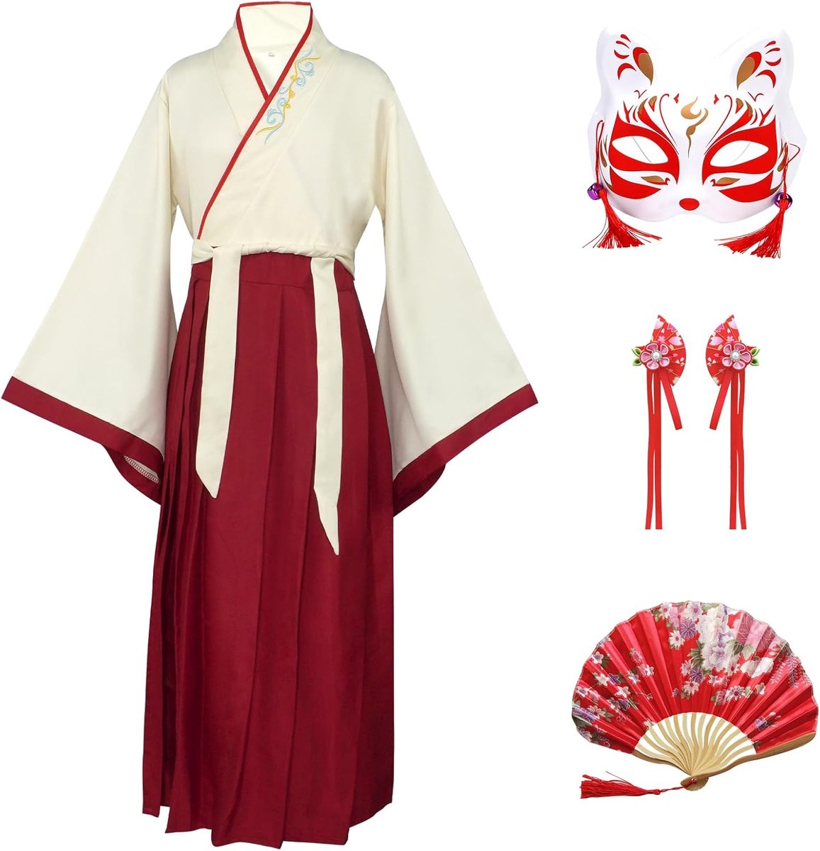 Hanfu Costumes for Kids, Traditional Chinese Children's Clothing, Chinese Cosplay Costume for Boys and Girls with Hair - ShopVlot