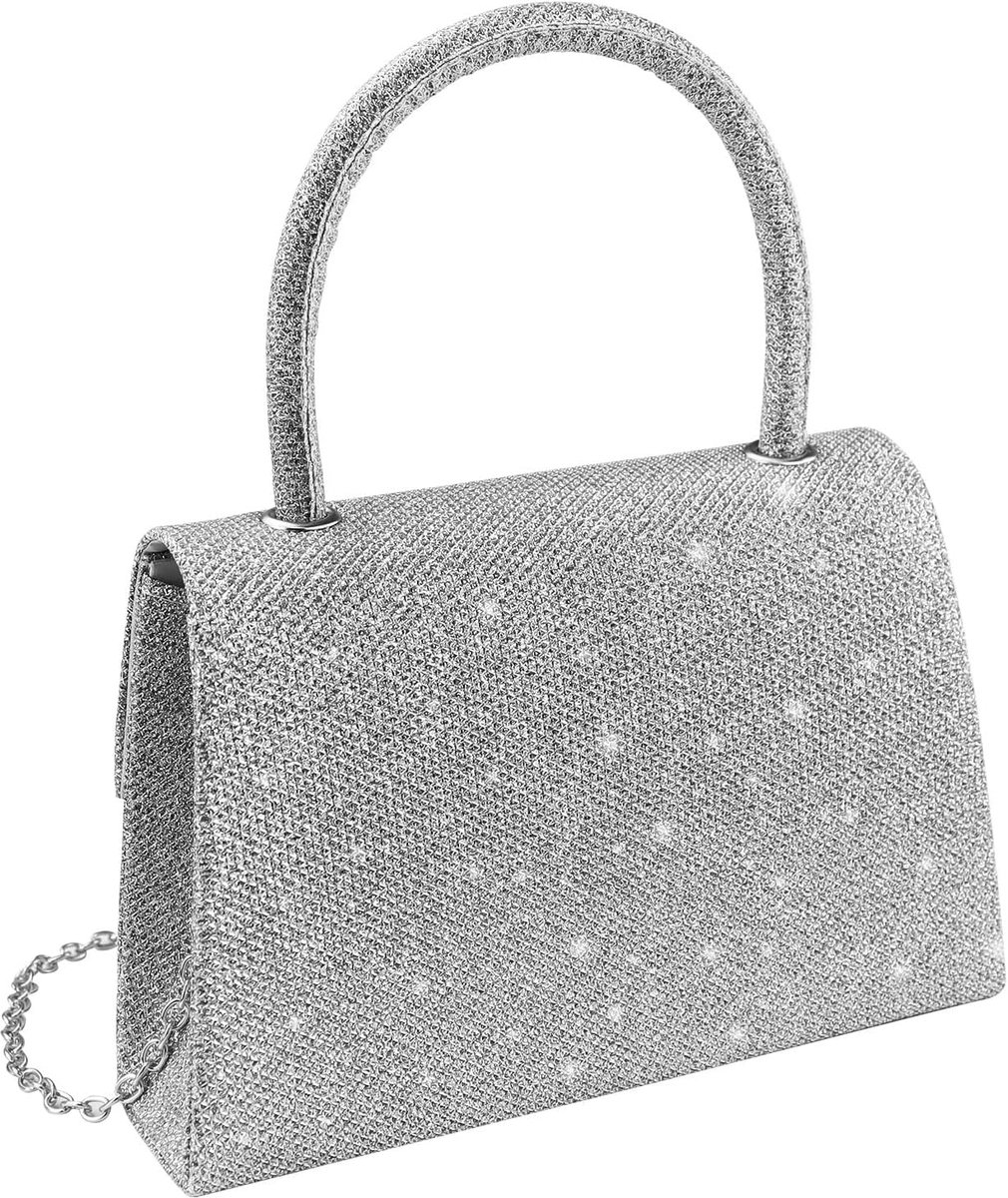 Women's Handbag Small Handbag Elegant with Removable Chain Sparkling Evening Bag for Women Party Prom Wedding - ShopVlot