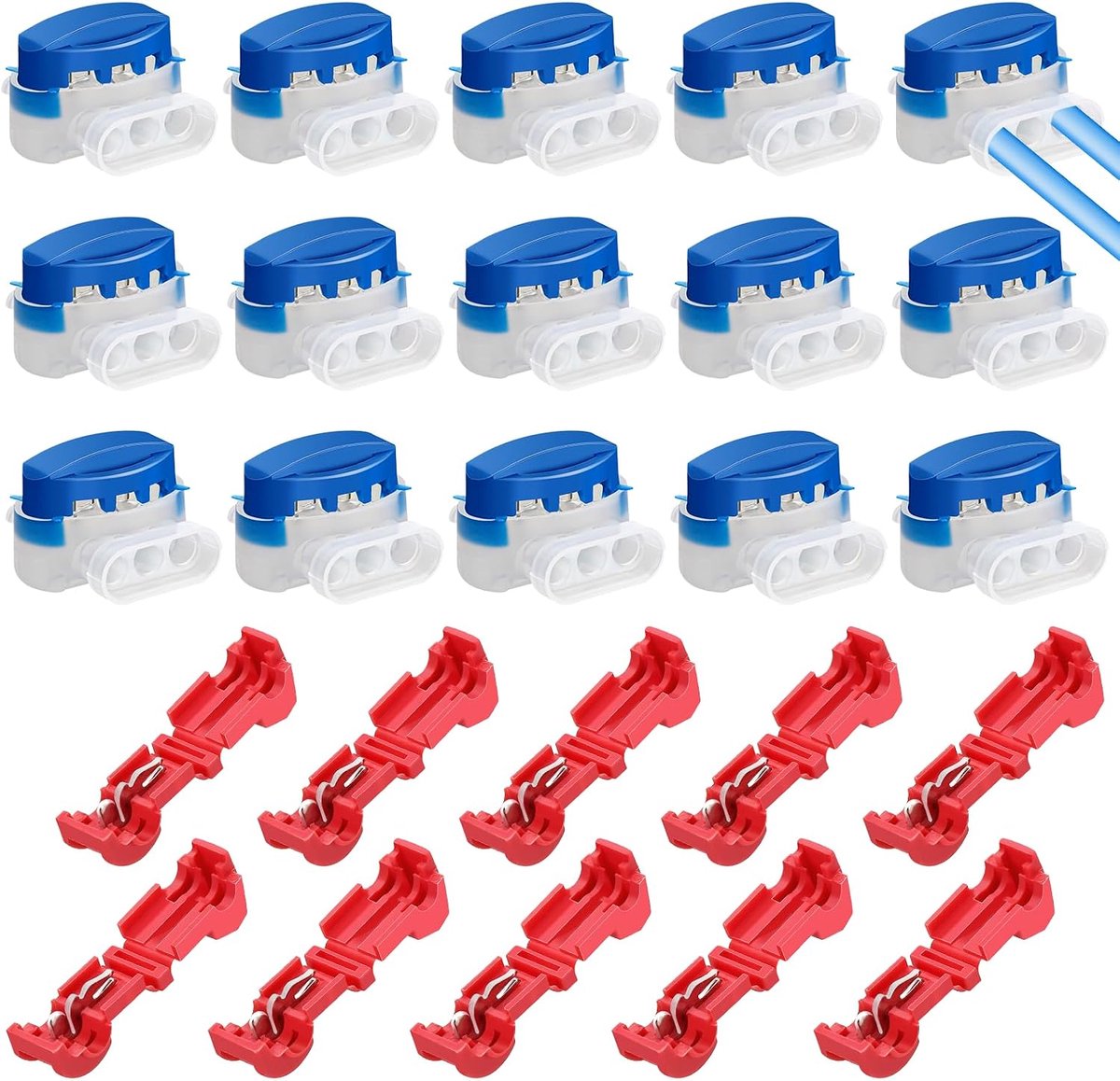 Robotmaaiers Terminals 30pcs - Waterdichte kabelverbindingen - Vlamvertragend en isolerend - Ideaal voor robotmaaiers - ShopVlot