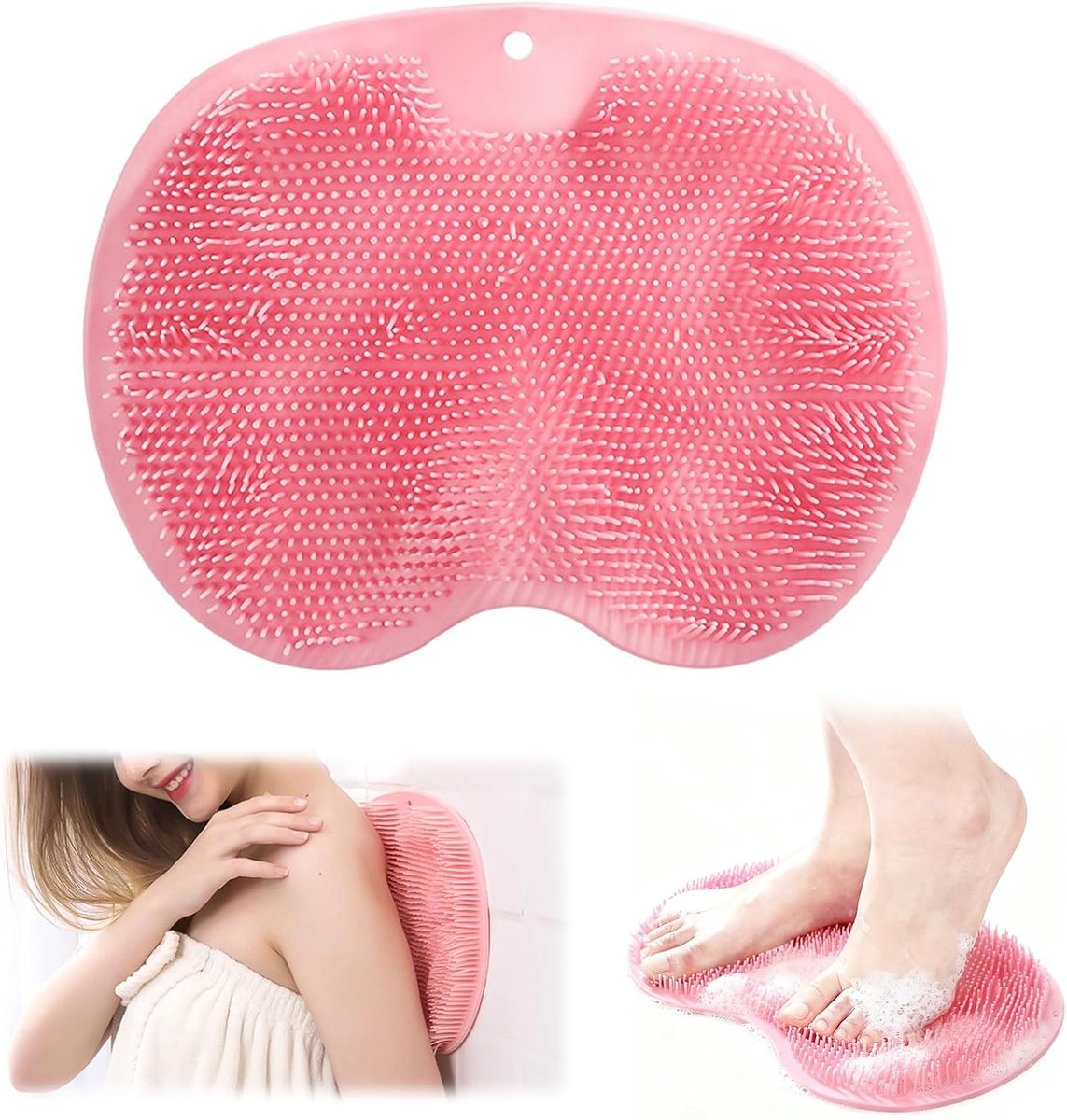 Voetenschrobmat voor Douche - Siliconen met Zuignappen - Peeling en Voetverzorging - Stimuleert Bloedsomloop - ShopVlot