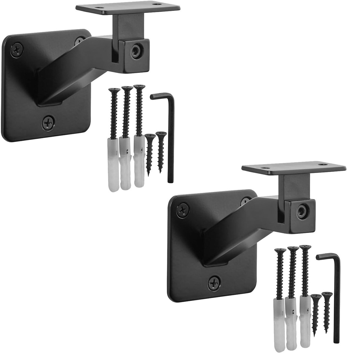 Leuninghouder NEXUS 40° verstelbaar - staal zwart poedercoating - robuust en duurzaam - perfecte trapintegratie - ShopVlot